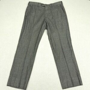 Brooks Brothers Pants Mens 36x28 Gray 1818 Regent Wool Tweed Classic Preppy